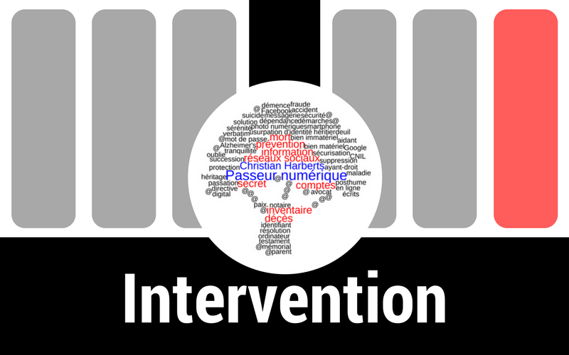 Mort numérique : Intervention – Réaliser les volontés numériques